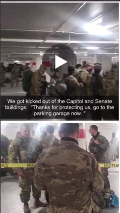 &ldquo;This is How Joe Biden&rsquo;s America Treats Soldiers&rdquo; &ndash; 5,000 Soldiers Moved to Cold Parking Garage with One Bathroom After Protecting Biden Inauguration