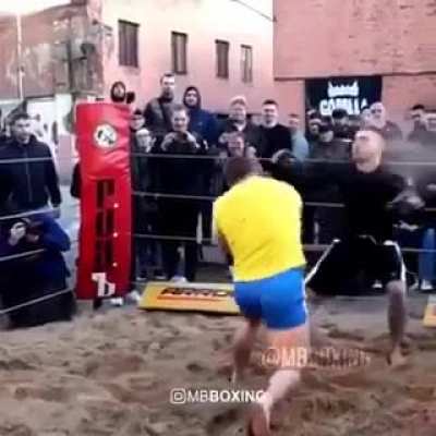 Damm he got smoked