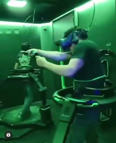 VR Workout with added heart attack