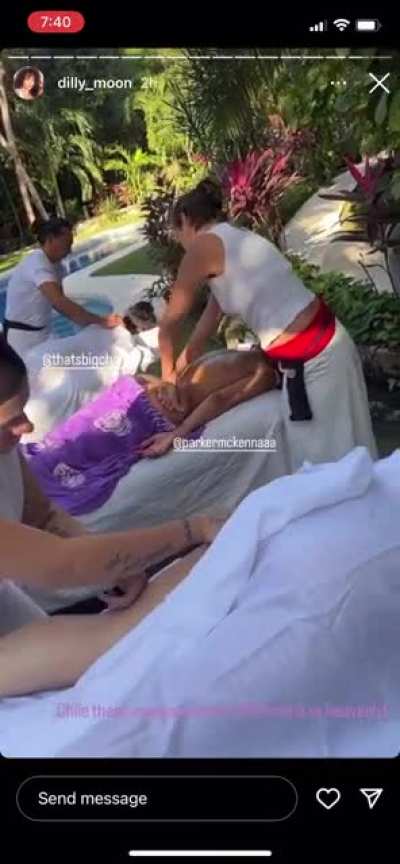 Her massage booty