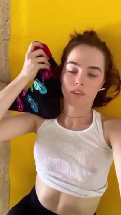 Doing yoga