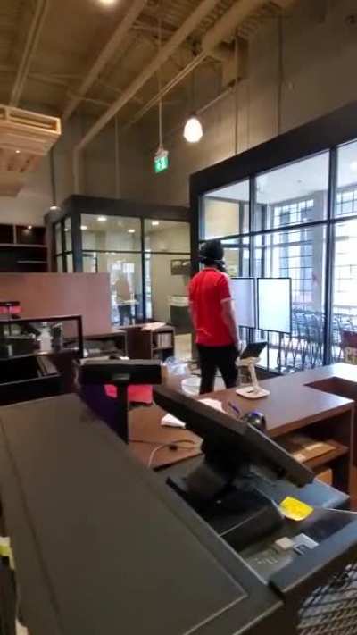 Liquor store tirade! "I never knew how good this country was 'til you people moved here!"
