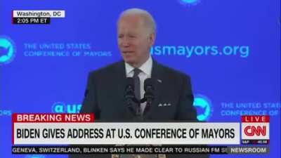 Biden ignores public outcry for him to cancel student debt, says his priority right now is to increase police funding across the country.