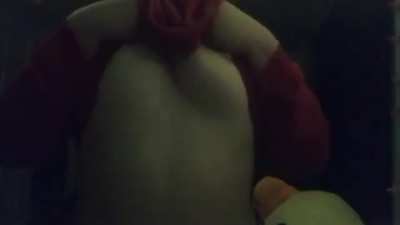 Since you guys liked my stepsister I figured I'd share some more of her. Here is a something almost like a titty drop.