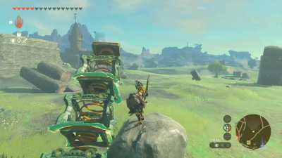 Revenge for blowing all my items off a ledge.