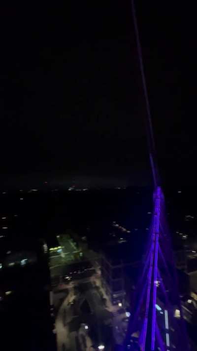 Purple crane climb