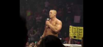 John Cena announces the death of Bin Laden in Tampa, 2011. Happy 4th.