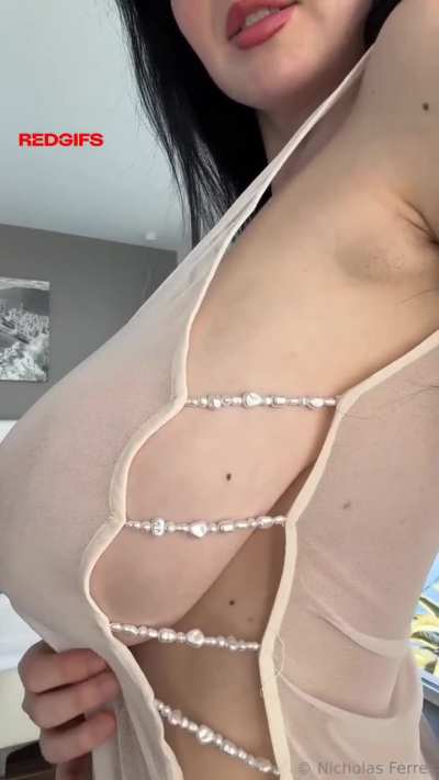 This dress doesn't hide anything