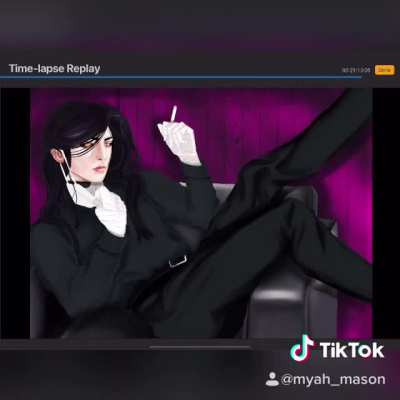 Speed Paint / Tutorial / Progress Video of how I painted Korekiyo (I own the art and vid is from my Tik Tok)