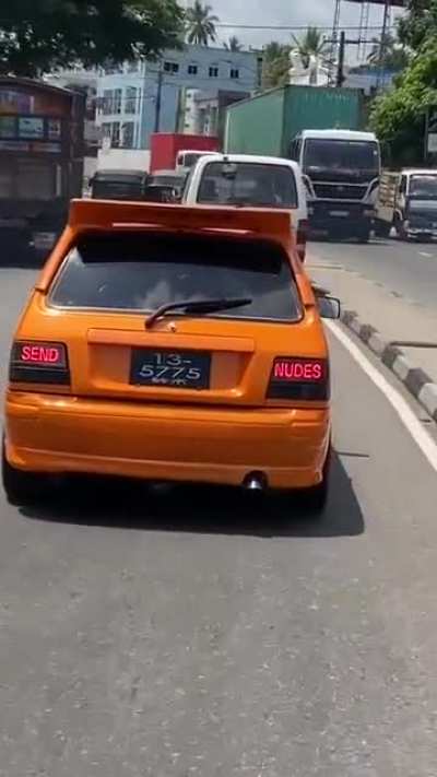 Now that&rsquo;s some unique brake light