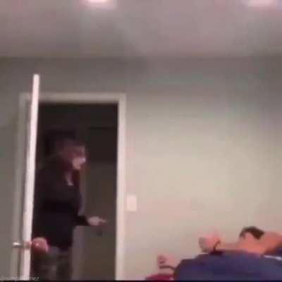 When you sneak her in but your mom finds out