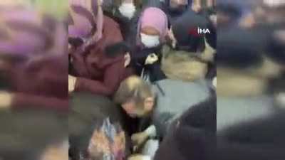 Turkish customers freakout during a new discount store opening in Ankara