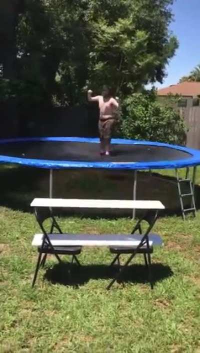 ~ I get wanting to jump on a pile of thumbtacks, but doing it shirtless&hellip;come on now.