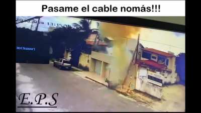 to work near power lines.