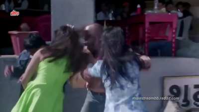 Unknown Actresses Punch and Kick Men in the Balls in Madam Don (1999)