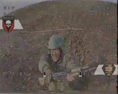 UA 14th Sep. Special Battalion "OPFOR" posted video showing a direct hit on a Russian soldier using an FPV strike drone. Published July 29, 2024