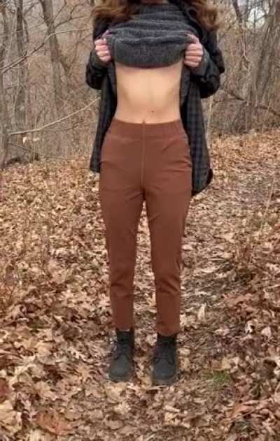 [OC] This got my heart racing! What if a squirrel sees my nipples??
