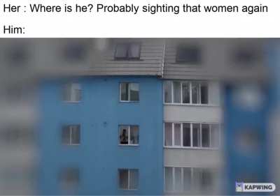 What is he doing