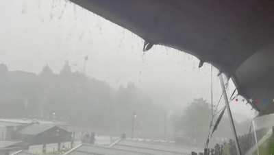 Summer rain in Edinburgh