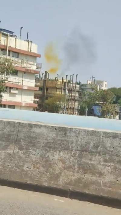 Spotted chemicals being let out in Andheri East.