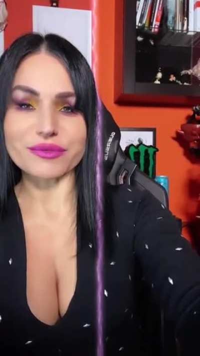 I could do without the filter but that shirt…😍🤤 Cristina Scabbia (Lacuna Coil)