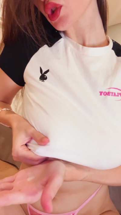 My big tits are leaking milk everywhere