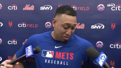 Edwin Diaz says that yesterday, Mets trainers noticed one leg of his legs was longer than the other. They were able to fix the issue but he does not know if it contributed to his removal from today&rsquo;s game due to cramping.