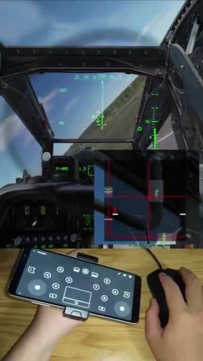When you want to fly with flight stick and rudder but you're too poor for the real thing