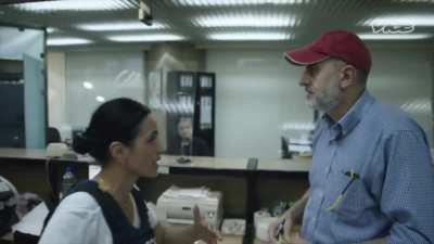 Man threatens with a molotov during a bank robbery, reporter asks how are you feeling