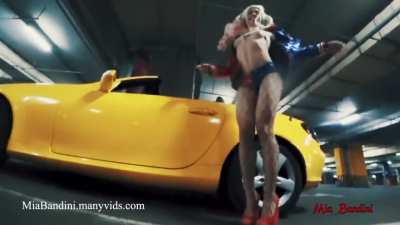 Mia bandini pulling off harley quinn perfectly