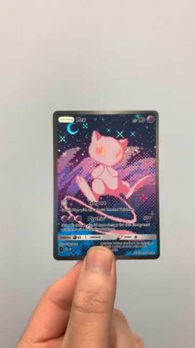I made a Pixel Mew card. What do you think of the black rim?
