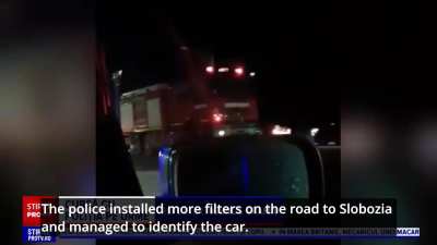 18 year old in Romania steals his aunts car and attempts to drive through police blockade, currently hospitalized