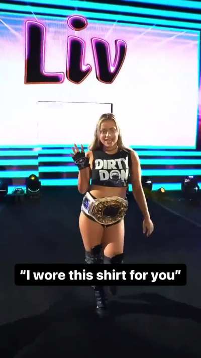 Liv&rsquo;s entrance with Dom t shirt | 6/23/24