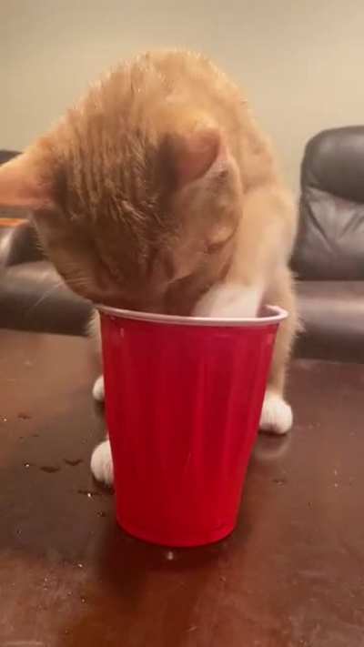 He has his own water