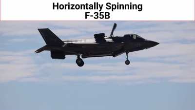 Horizontally Spinning F-35B