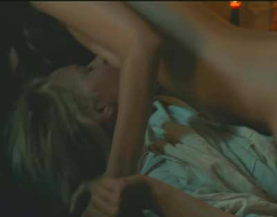 Daphne Patakia & Virginie Efira sucking each other's tits in 'Benedetta'