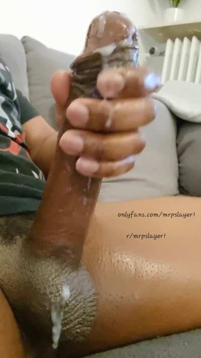 BBC oozing thick creamy cum