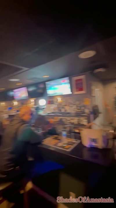 Straight up savage in public bar