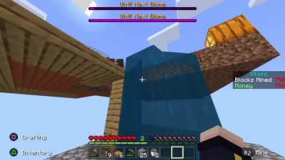 No where to run on skyblock