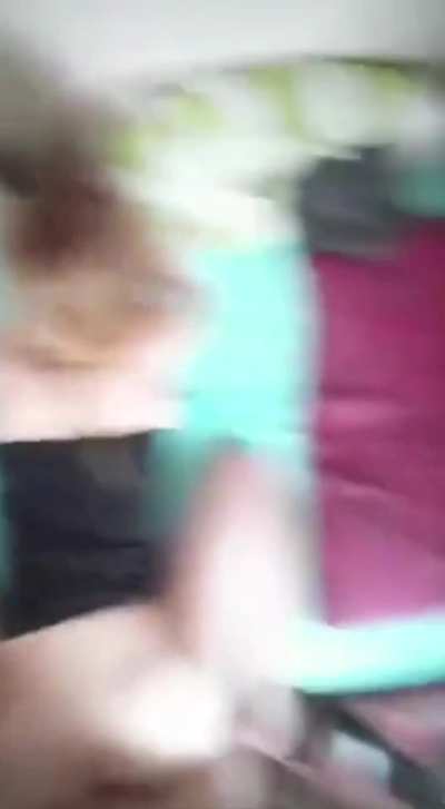 This Pale Petite Blonde spreads her legs for that Arab Dick