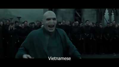 Voldemort laughing in different local languages