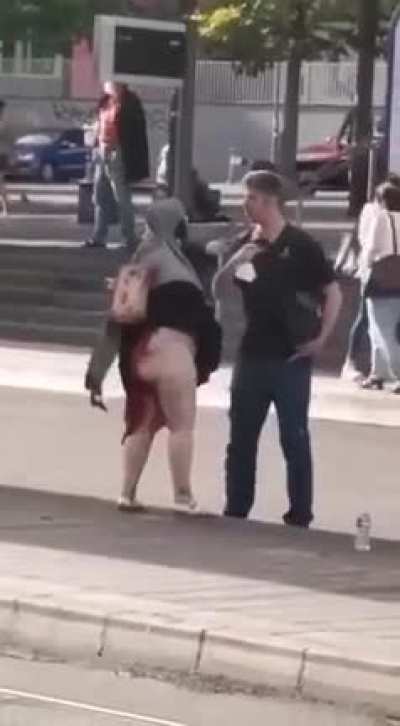 He tried to make her stop what she&rsquo;s doing - and she assaulted him, happened in my city