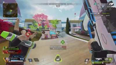 Octane is the only character with a long range melee attack