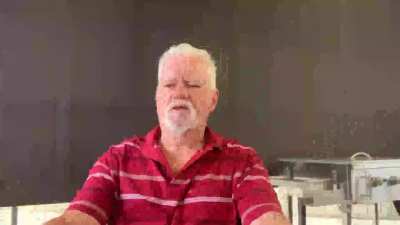 old fart trying to talk to famous people
