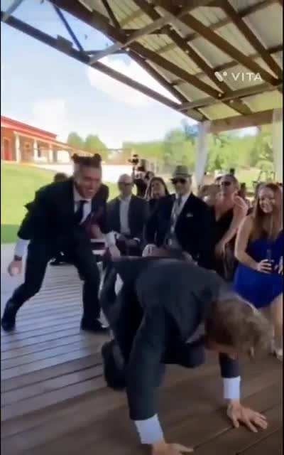 Never invite the clumsy guy to dance at your wedding