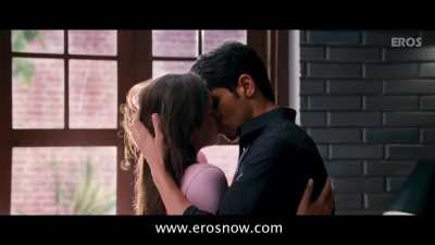 Alia's kissing ability has certainly improved with time!