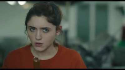 Natalia Dyer finding creative ways to get off