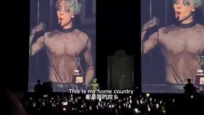 Jackson Wang in concert in London：Do not believe the garbage media nonsense, you only need to come to China once, you will know that China is a good place