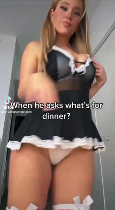 Serving you your dessert.