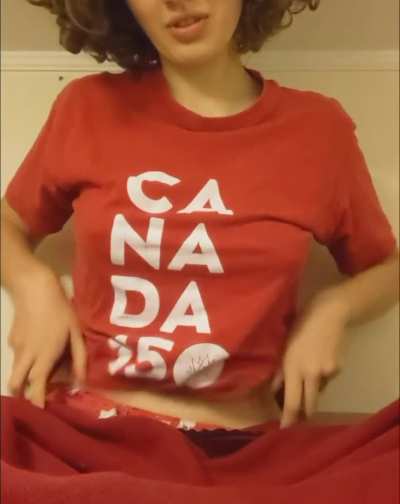 How do you like Canadian tits? True, north, strong, they're freed ;) [drop]